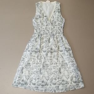 Converse gray paisley print dress